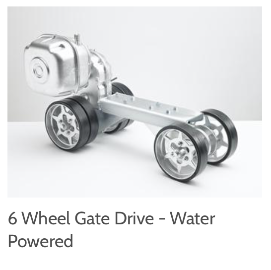6 Wheel Gate Drive - Water Powered