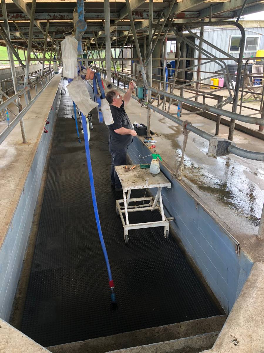Dairy caddy, mobile self locking dairy stool